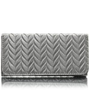 Quilted Wallet - Pewter