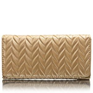 Quilted Wallet - Camel