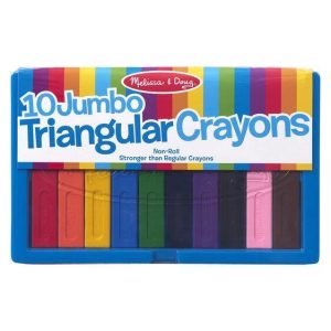 Melissa & Doug - 10pc Jumbo Triangular Crayons (Pre-Order)