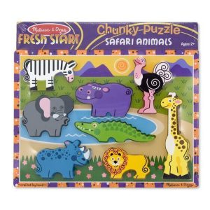 Melissa & Doug Chunky Puzzle - Safari (Pre-Order)