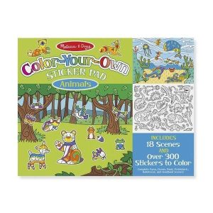 Melissa & Doug Colour Your Own Sticker Pad - Animals (Pre-Order)