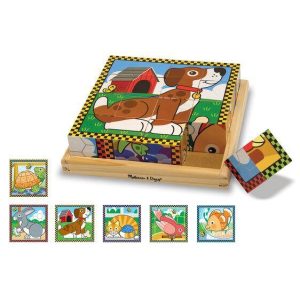 Melissa & Doug Cube Puzzle - Pets (Pre-Order)