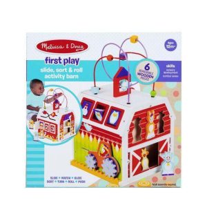 Melissa & Doug - First Play Slide, Sort & Roll Activity Barn (Pre-Order)