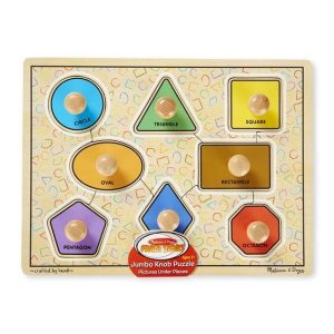 Melissa & Doug - Large Shapes Jumbo Knobs Puzzle (Pre-Order)