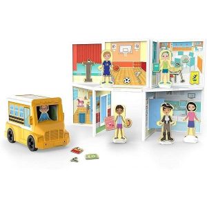 Melissa & Doug Magnetivityâ„¢ Magnetic Building Playset - School (Pre-Order)