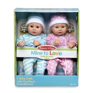 Melissa & Doug Mine To Love - Twins Luke & Lucy Dolls (Pre-Order)