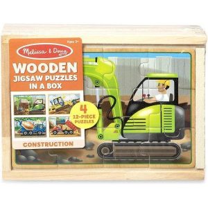 Melissa & Doug Puzzles in a Box - Construction (Pre-Order)