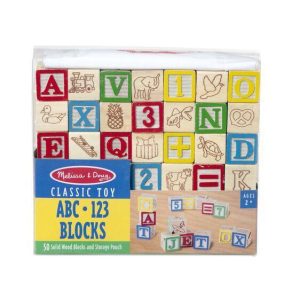 Melissa & Doug Wooden Blocks - ABC/123 (Pre-Order)