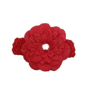 Smitten Headband - Red Large Daisy