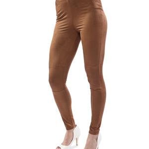 Suede Pants - Tan